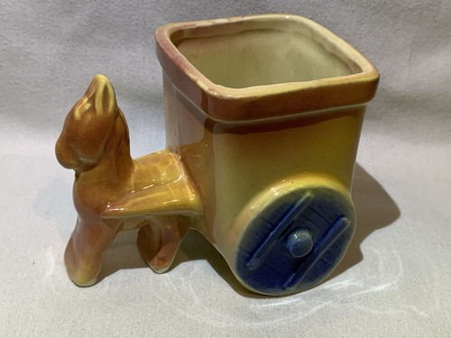 Vintage shawnee pottery burro - shawnee,